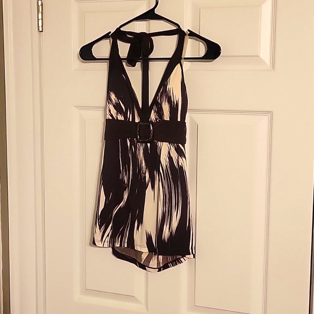 Beautiful LG chocolate brown halter top